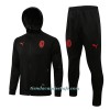 Chaqueta De Entrenamiento Con Capucha AC Milan 2022-23 Negra - Hombre